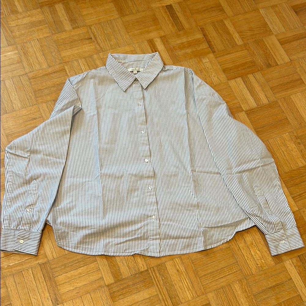 Circle of trust Classic Blue Striped  Shirt